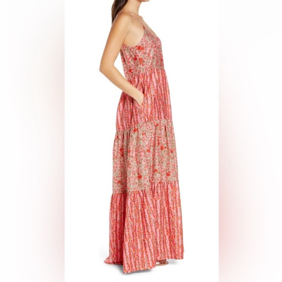 Roller Rabbit Rhody Dakota Silk Blend Maxi Sz M - Picture 3 of 12